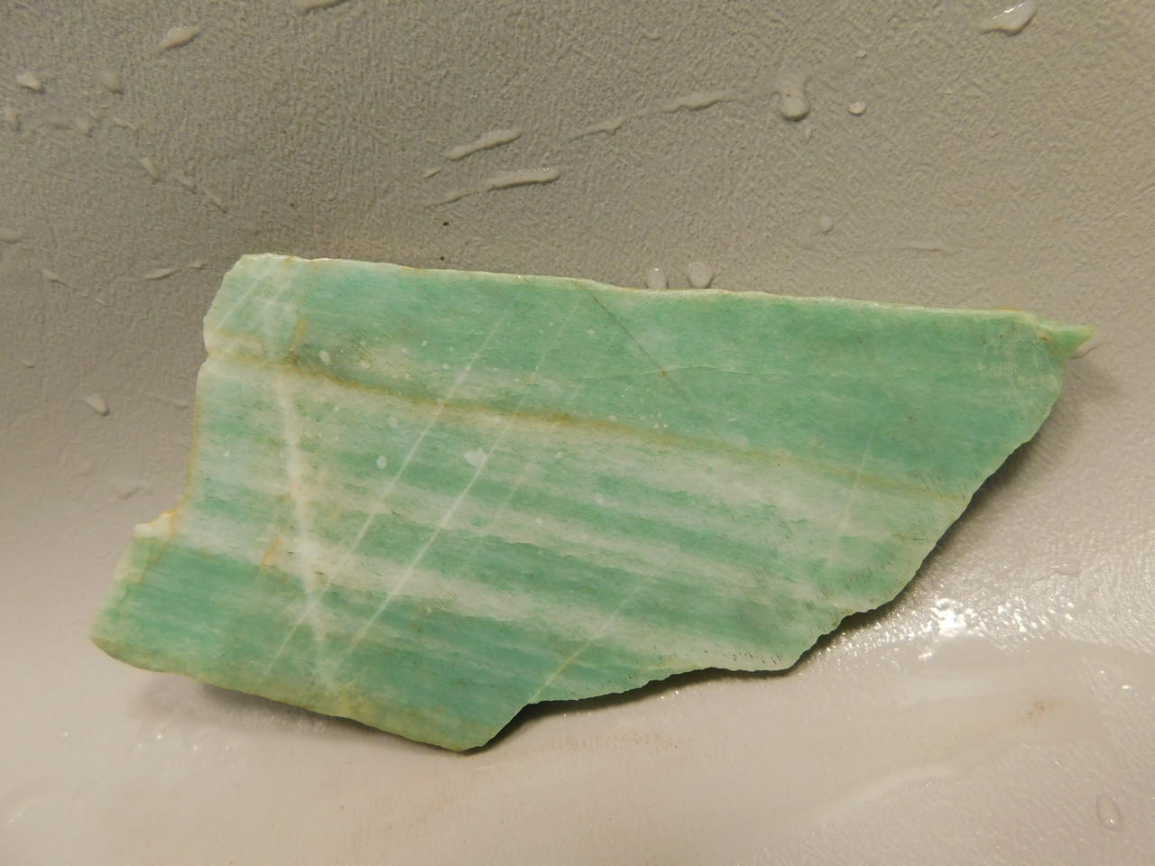 Green Aventurine Unpolished Stone Slab Lapidary Rock Utah #O4