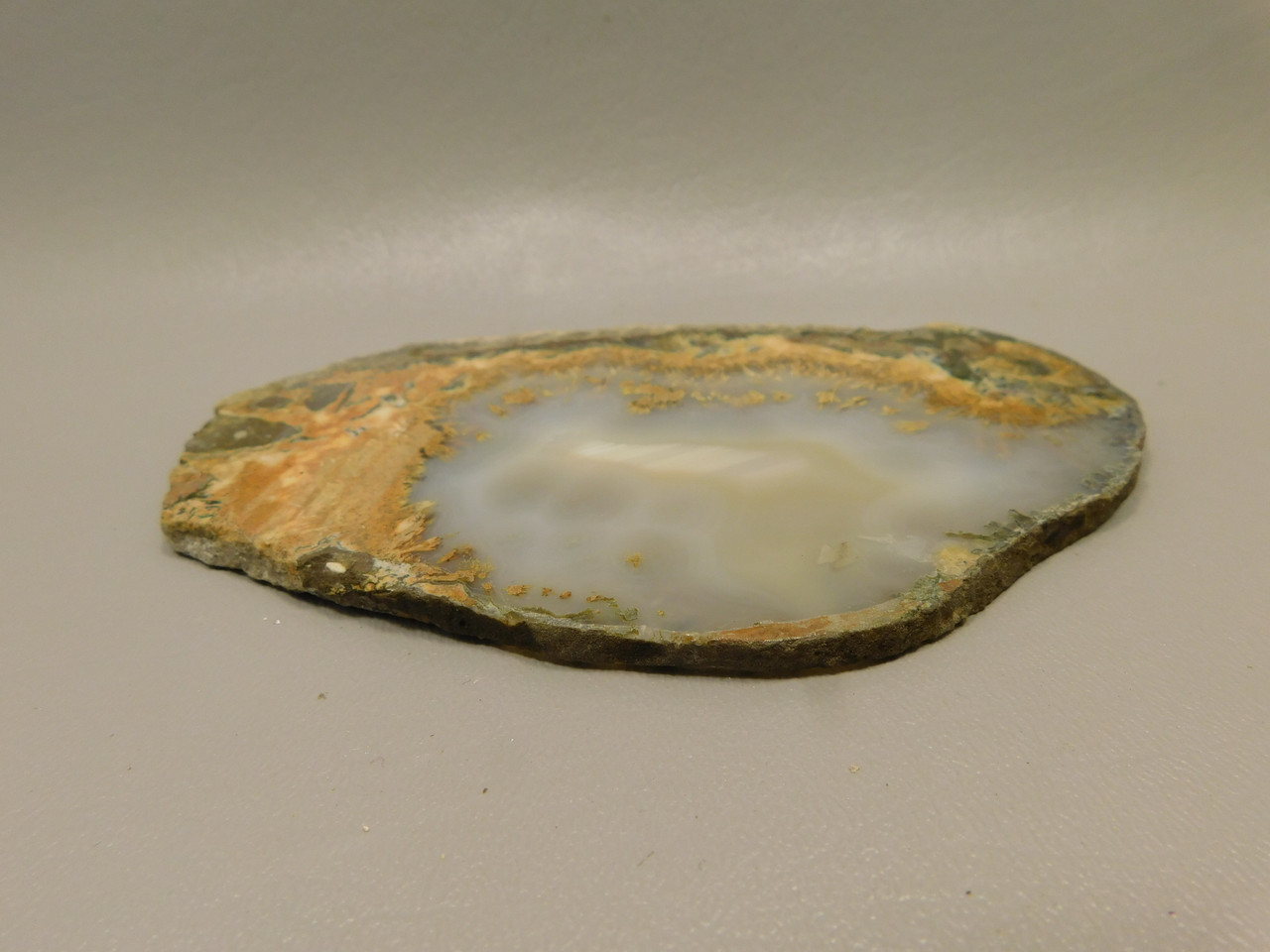 Owls Hole Agate Polished Stone Slab Sagenite Rock #O1