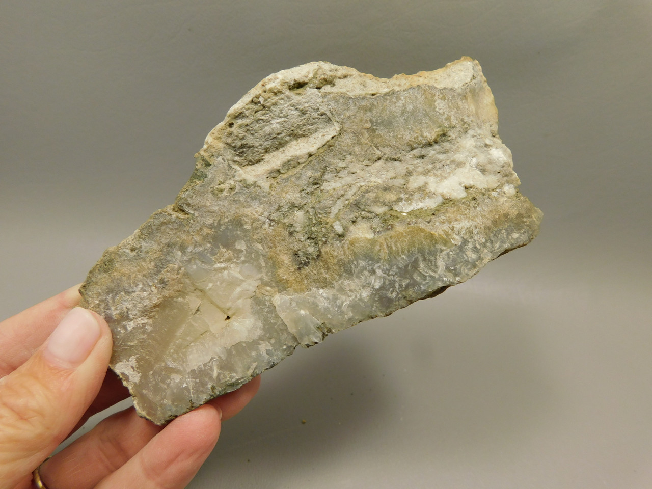 Owls Hole Agate Polished Rock Sagenite Death Valley California #O3