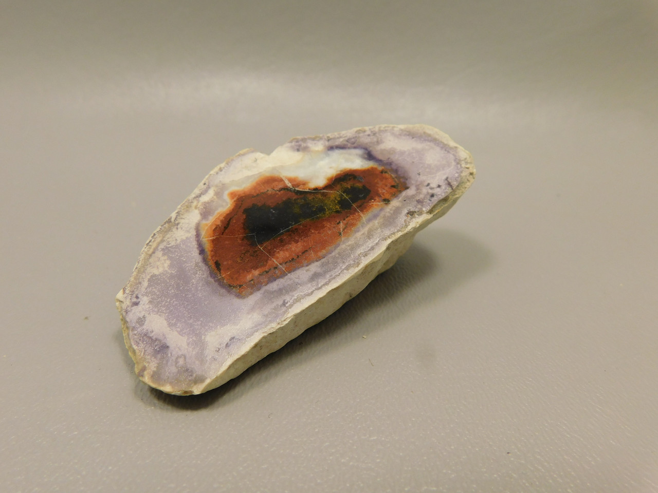 Tiffany Stone Polished Rock Collector Purple Bertrandite Utah #O7