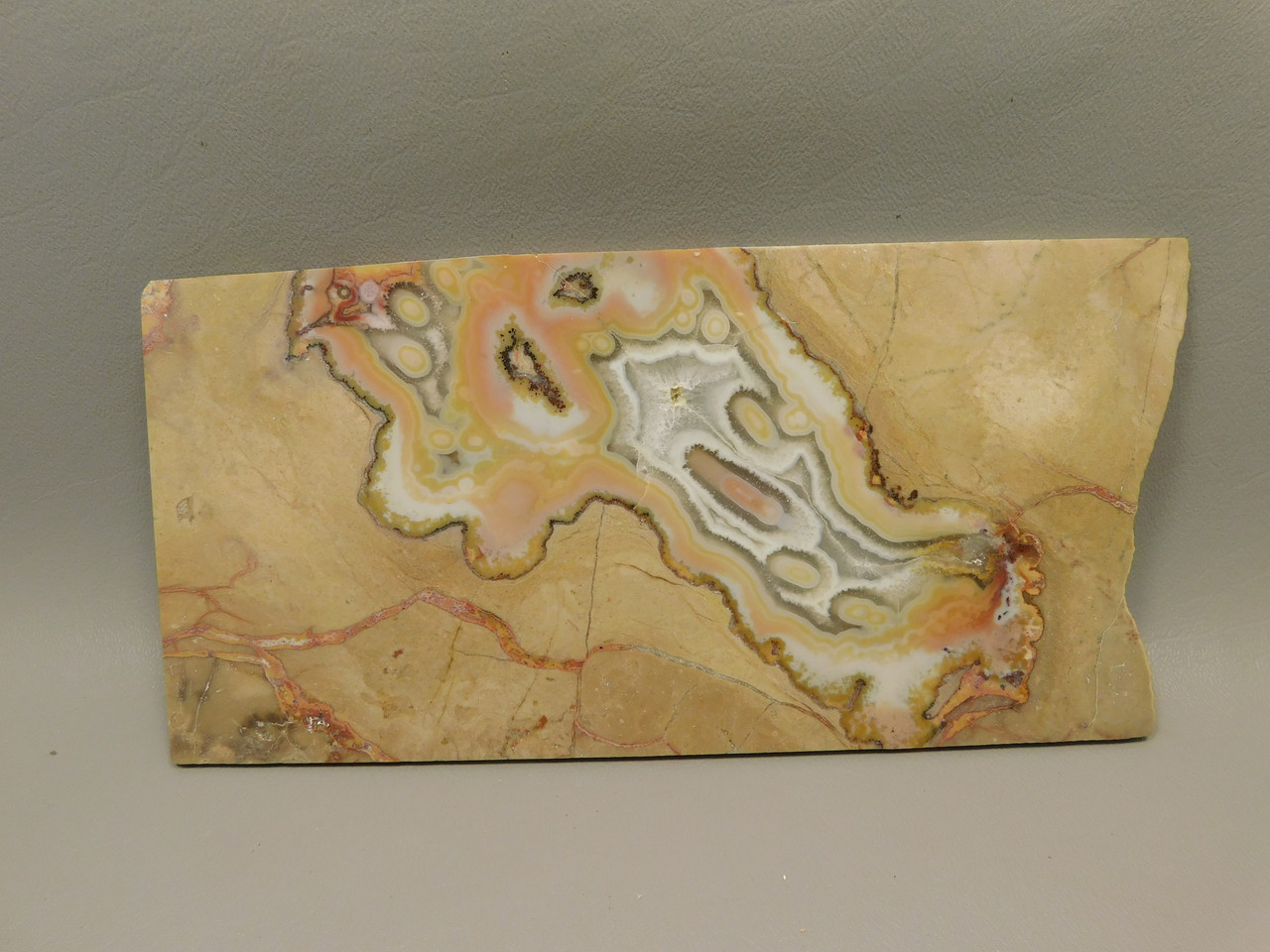 TeePee Canyon Agate Polished Stone Collector Rock South Dakota #O2