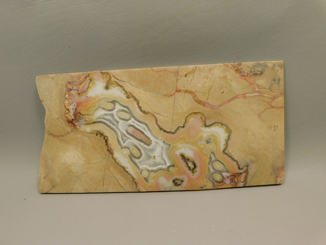 TeePee Canyon Agate Polished Stone Collector Rock South Dakota #O2