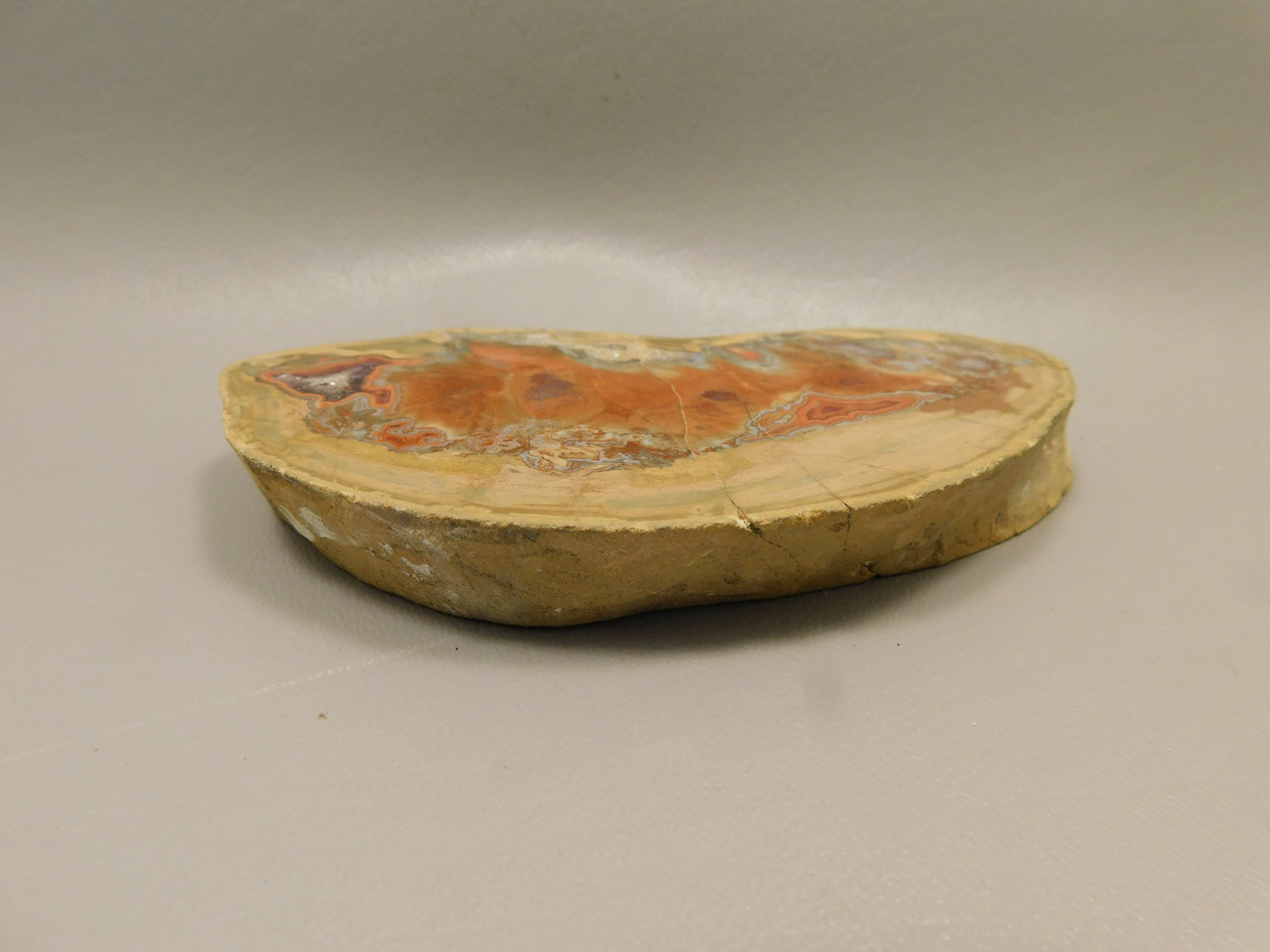 TeePee Canyon Agate Polished Stone Collector Rock South Dakota #O1