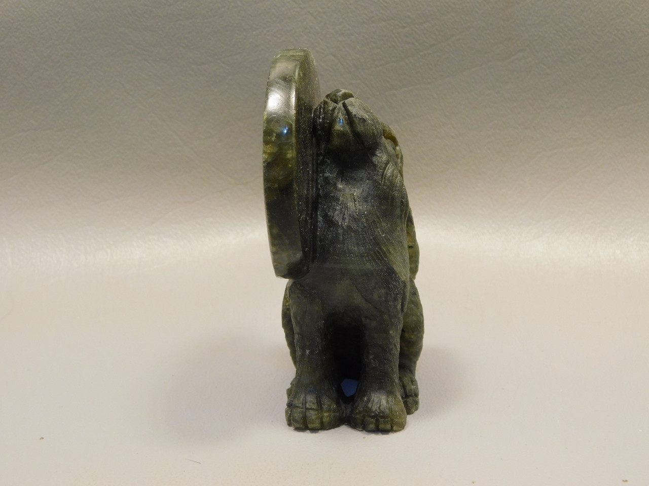 Rabbit Figurine Labradorite 3.3 inch Gemstone Animal Carving #O254