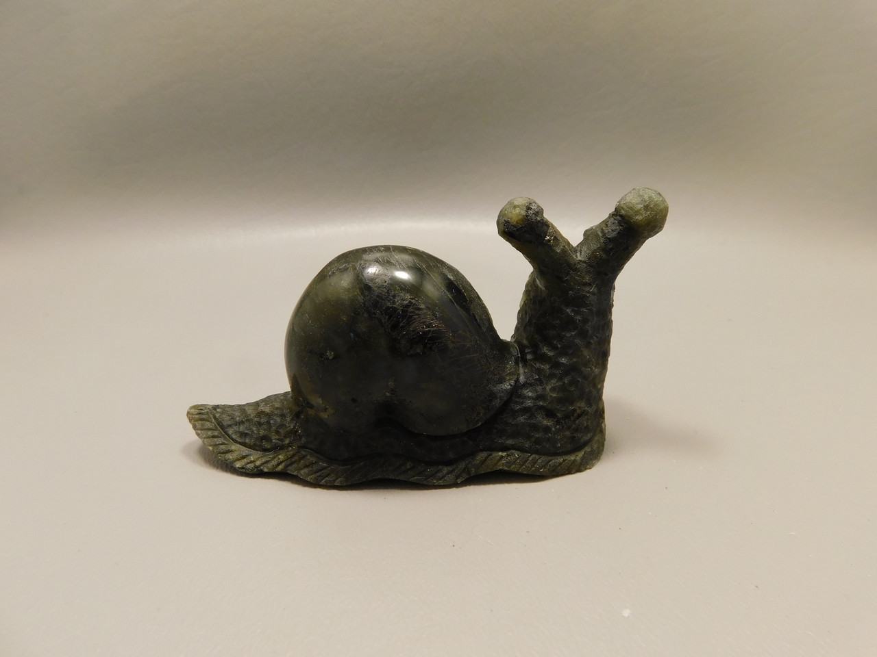 Snail Figurine Labradorite Carved 3.7 inch Gemstone Carving #O245