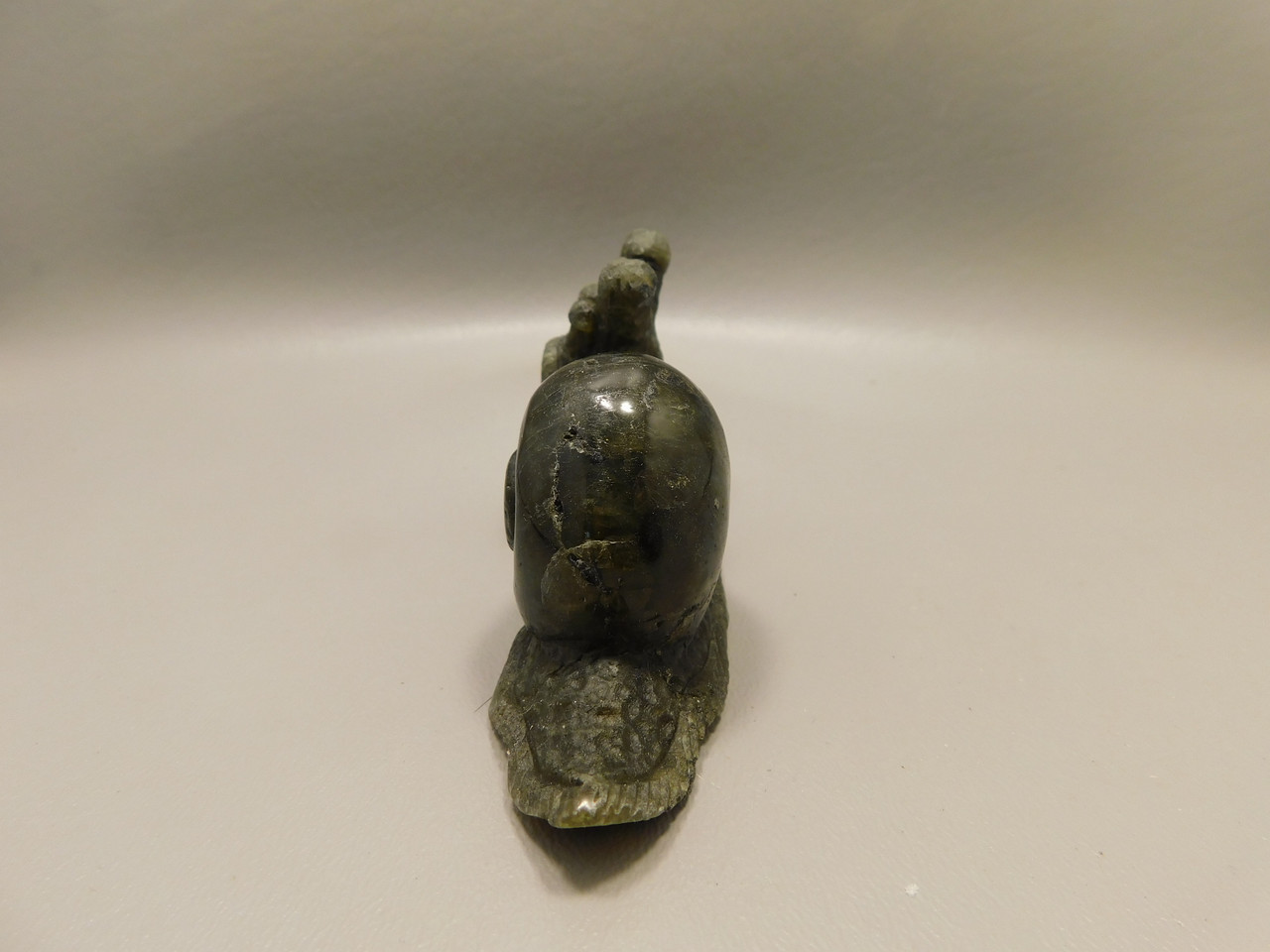 Snail Figurine Labradorite Carved 3.7 inch Gemstone Carving #O245