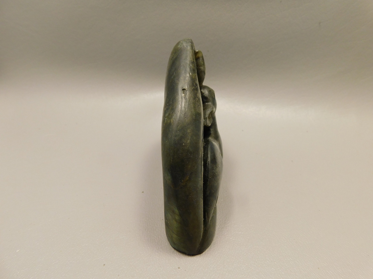 Deer Figurine Gemstone Animal Carving Labradorite #O84