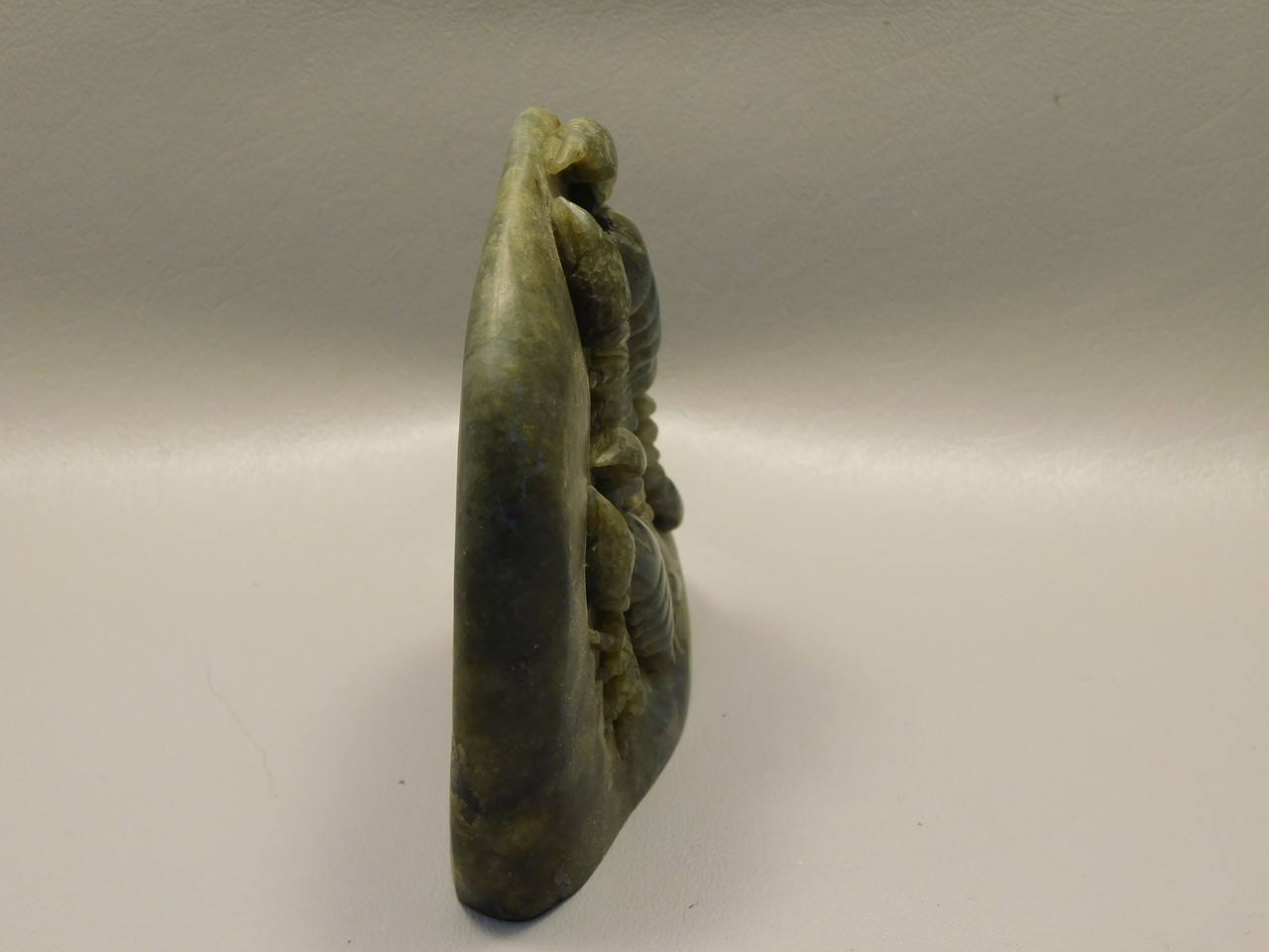 Scorpion Carving Figurine Animal Labradorite Hand Carved Rock #O205