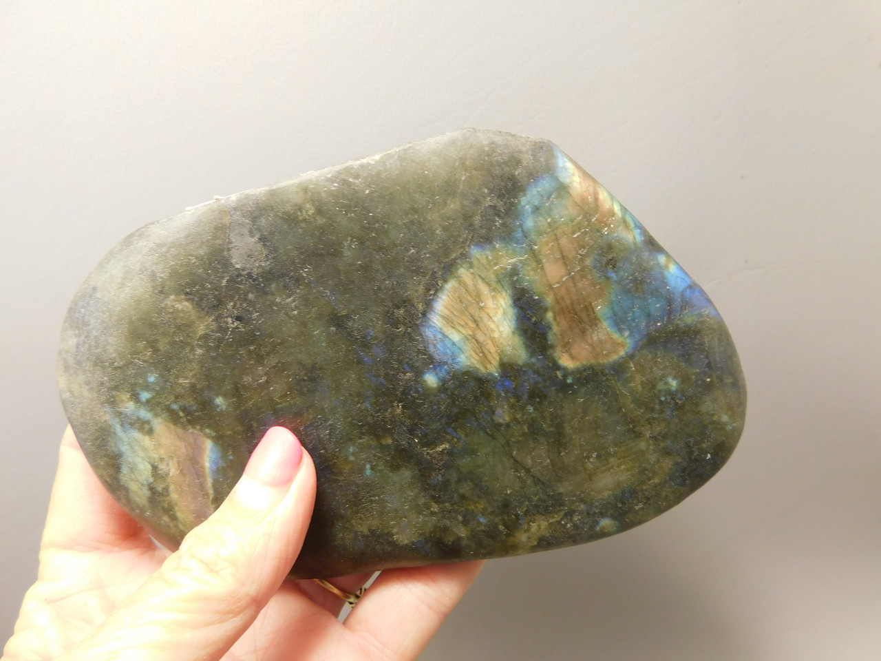 Fish Labradorite Hand Carved 5.25 inch Gemstone Animal #O243