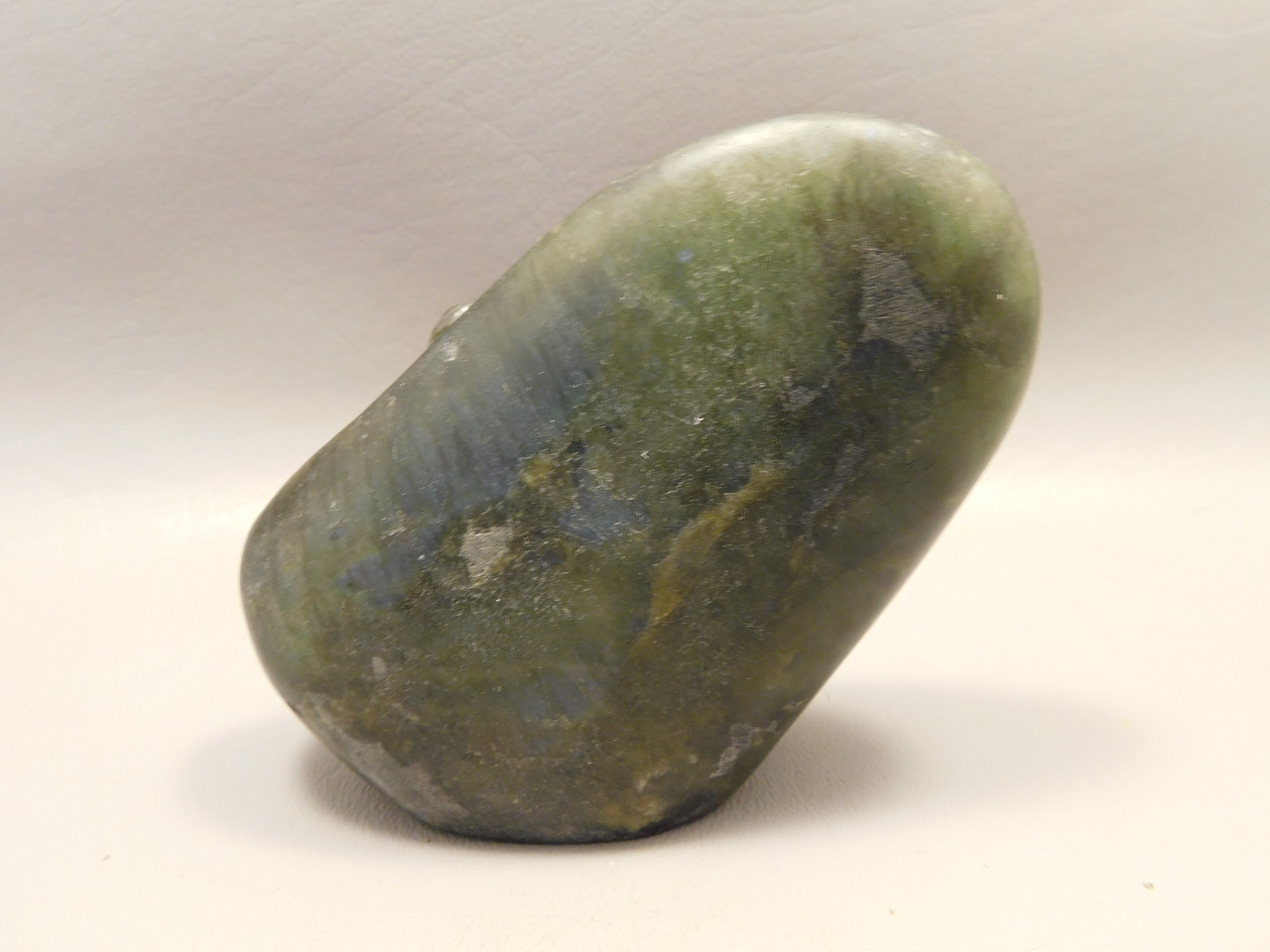 Crab Figurine Labradorite Stone Animal 3.5 inch Carving #O330