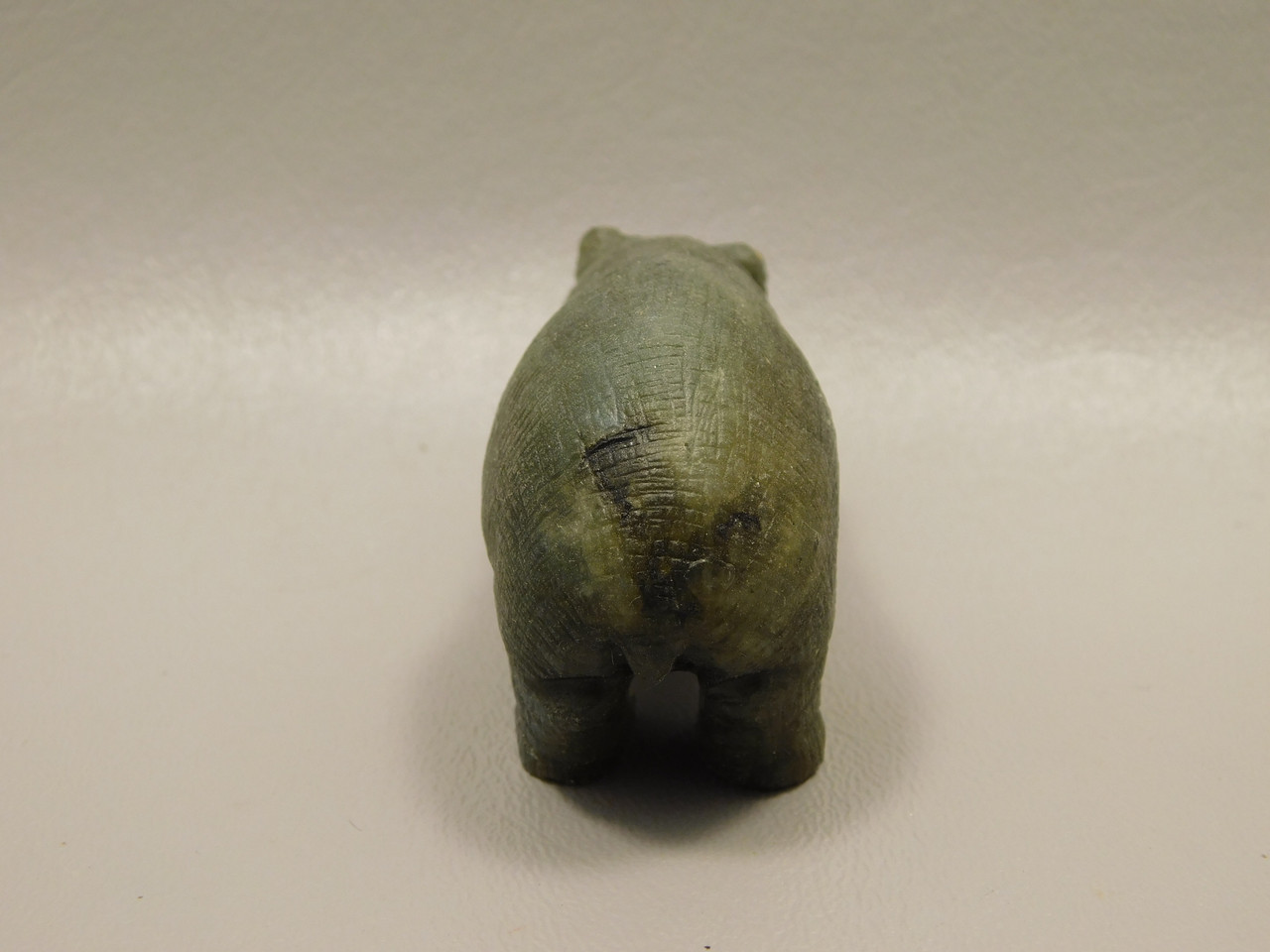 Hippopotamus Figurine Labradorite Carved 3 inch Stone Animal #O1