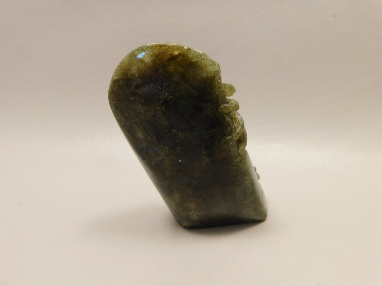 Scorpion Figurine Gemstone Animal Carving Labradorite  #O4