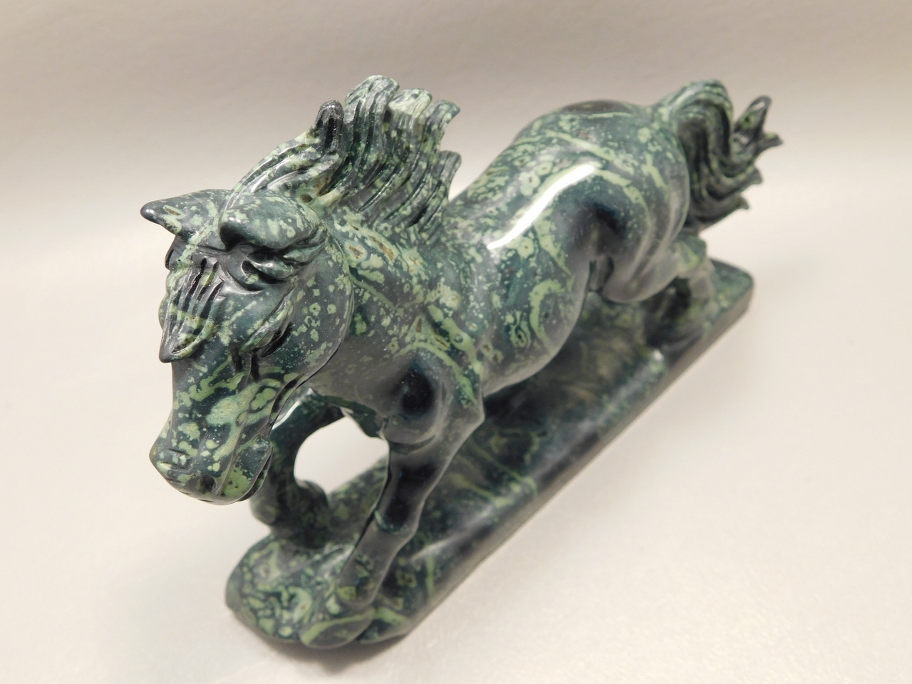 Horse Figurine Kabamba Jasper 6.5 inch Animal Carving #O322