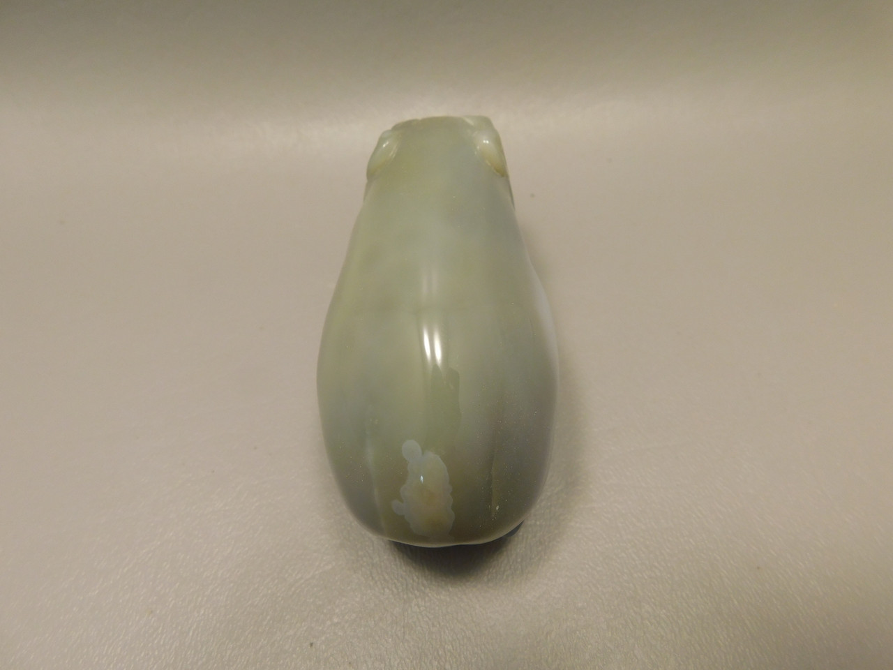 Hippopotamus Figurine Agate 4 inch Gemstone Animal Carving #O510