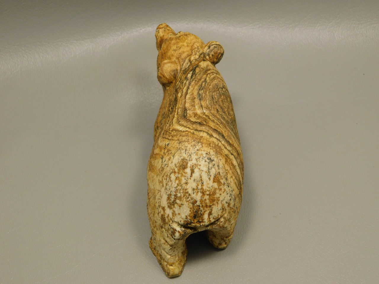 Bear Figurine Brown Stone Animal Carving Kalahari Jasper 4 inch #O48 Bear Figurine Brown Stone Animal Carving Kalahari Jasper 4 inch #O48