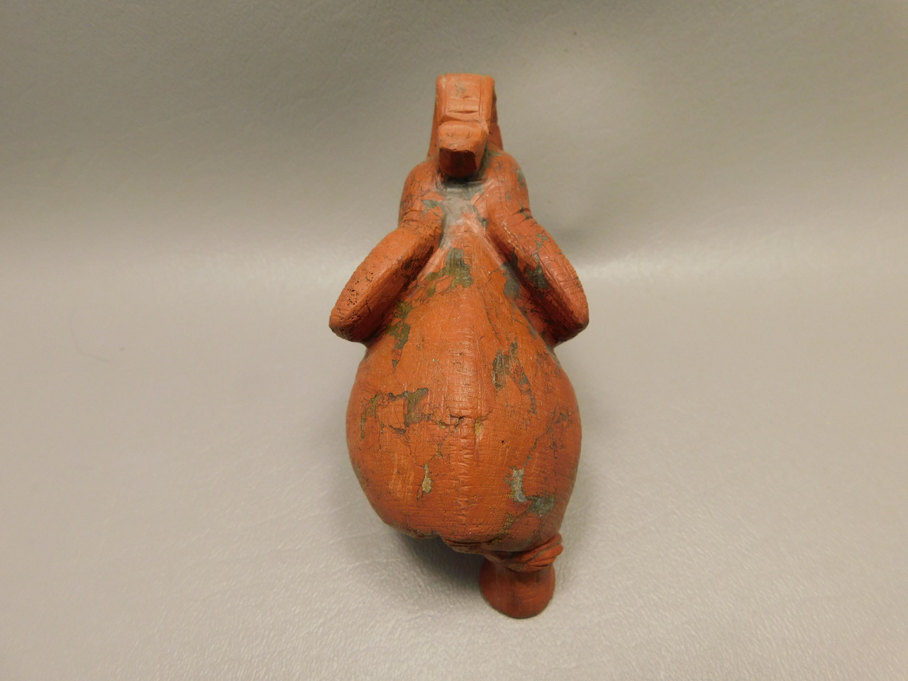 Elephant Figurine Red Jasper 3.75 inch Stone Animal Carving #O464