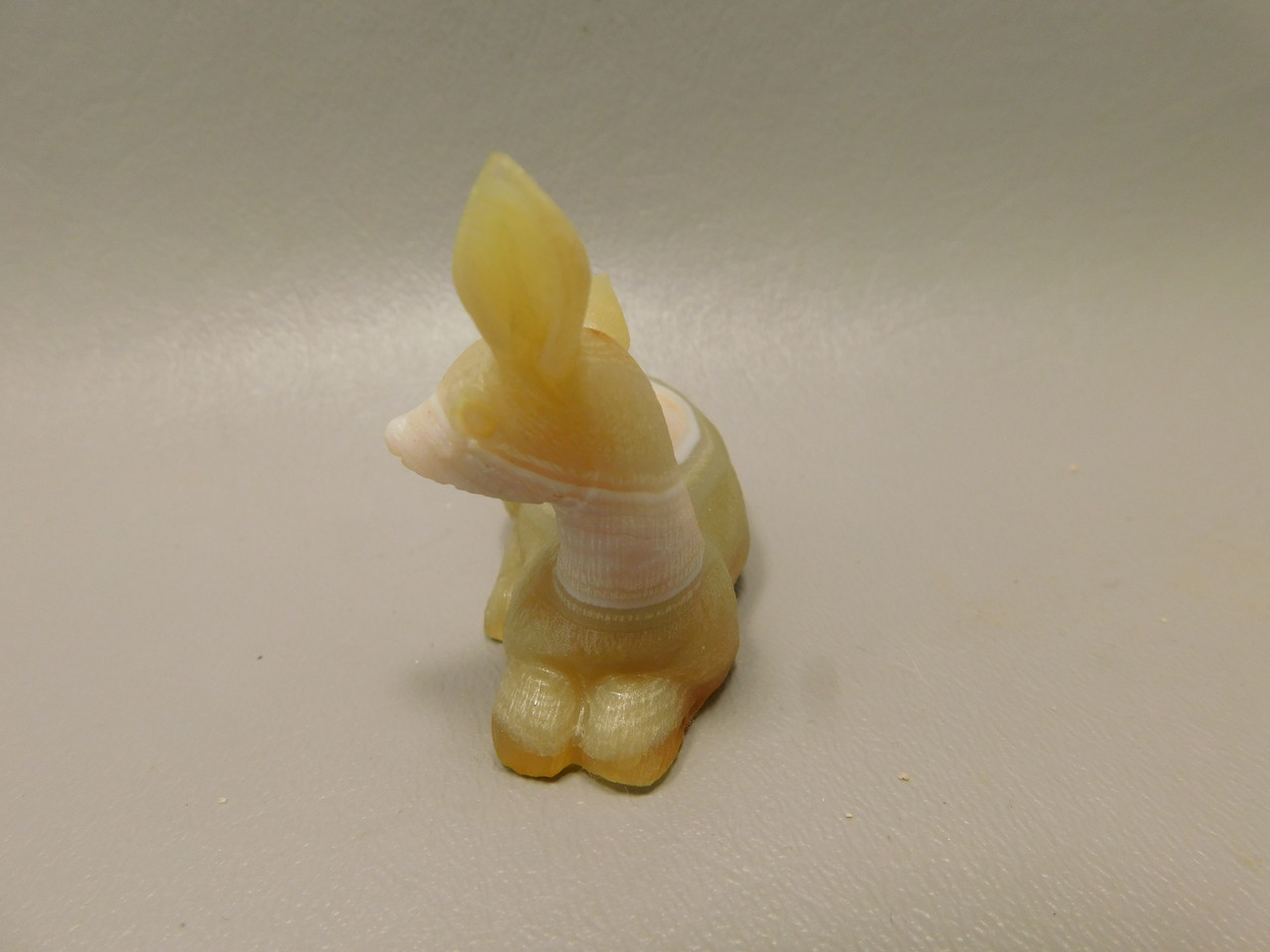 Deer Figurine Agate Gemstone Animal Carving #O1