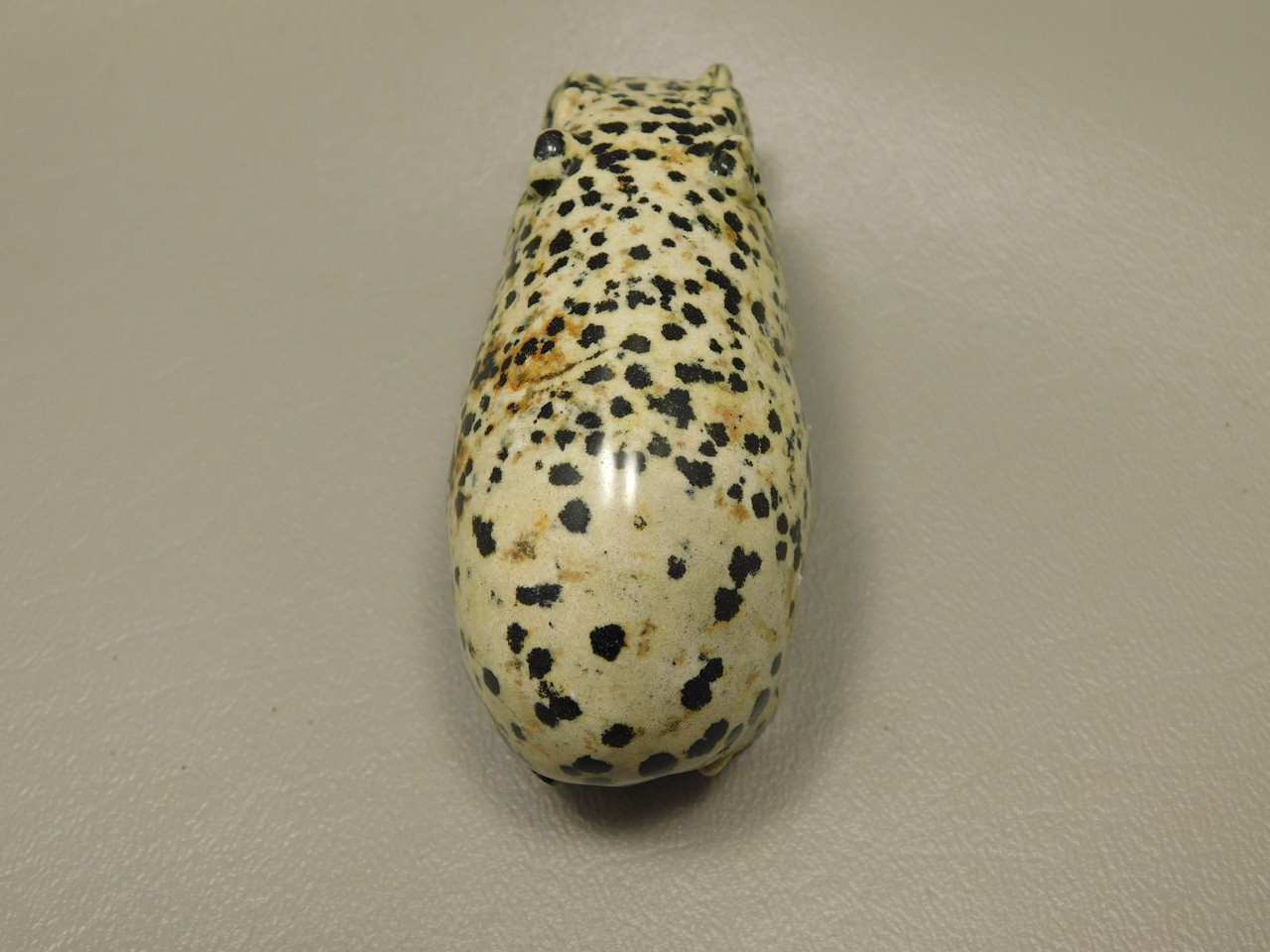 Hippopotamus Figurine Dalmatian Jasper 3 inch Animal Carving #O1