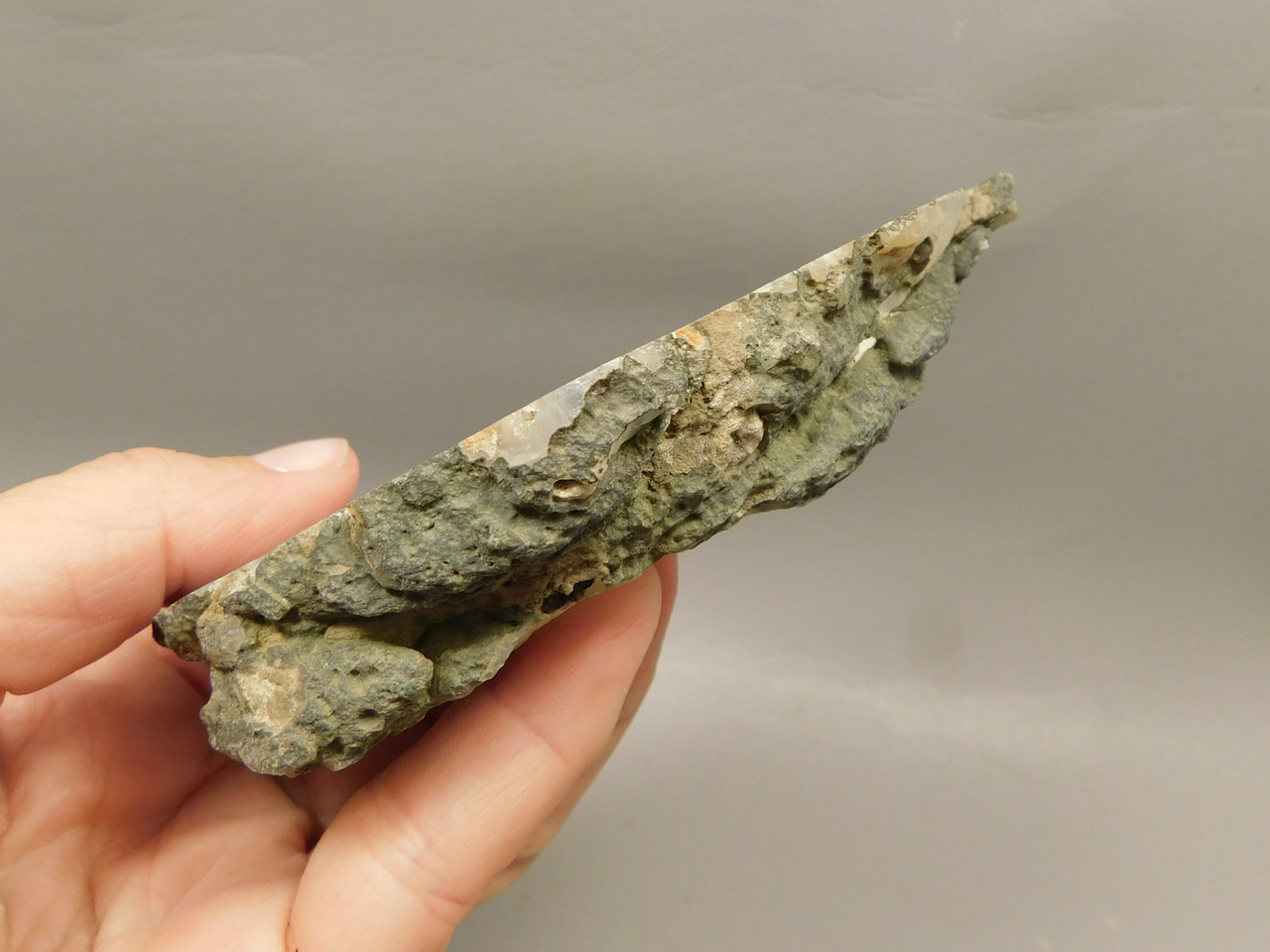 Owls Hole Agate Polished Rock Sagenite Death Valley California #O1