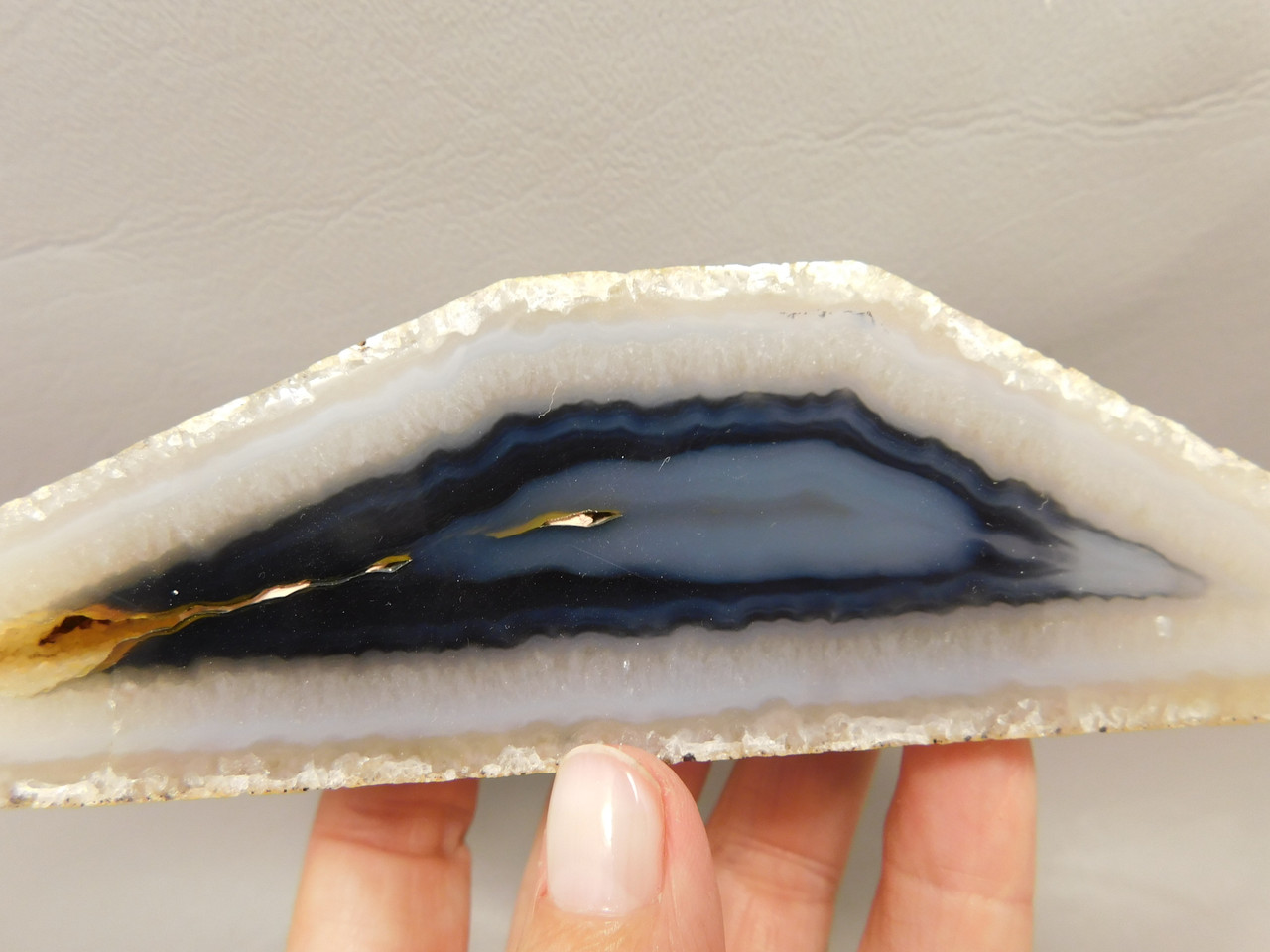 Polyhedroid Agate Rare Polished Rock Paraiba Brazil #O2