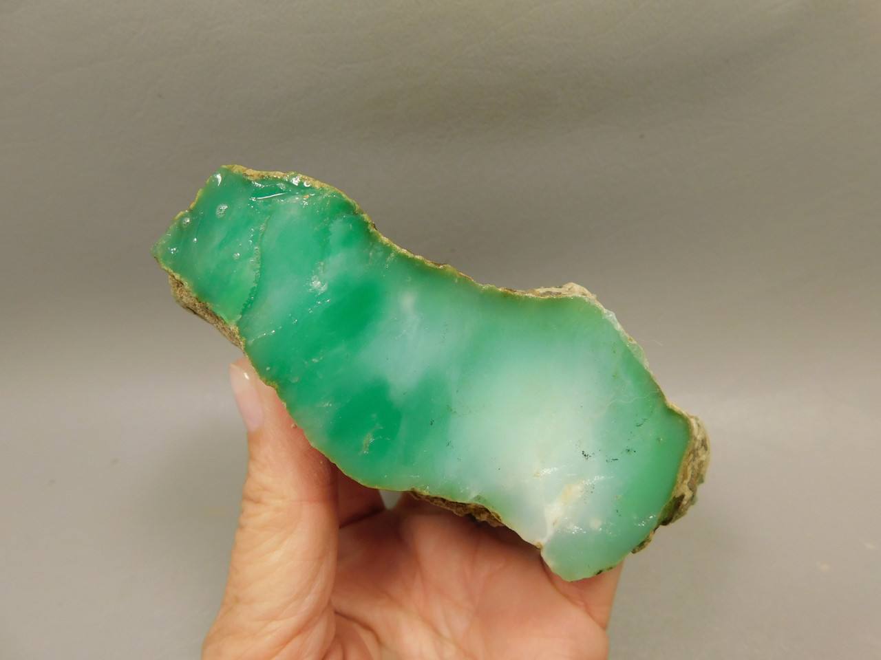 Green Chrysoprase Lapidary Cabbing Rough Rock
