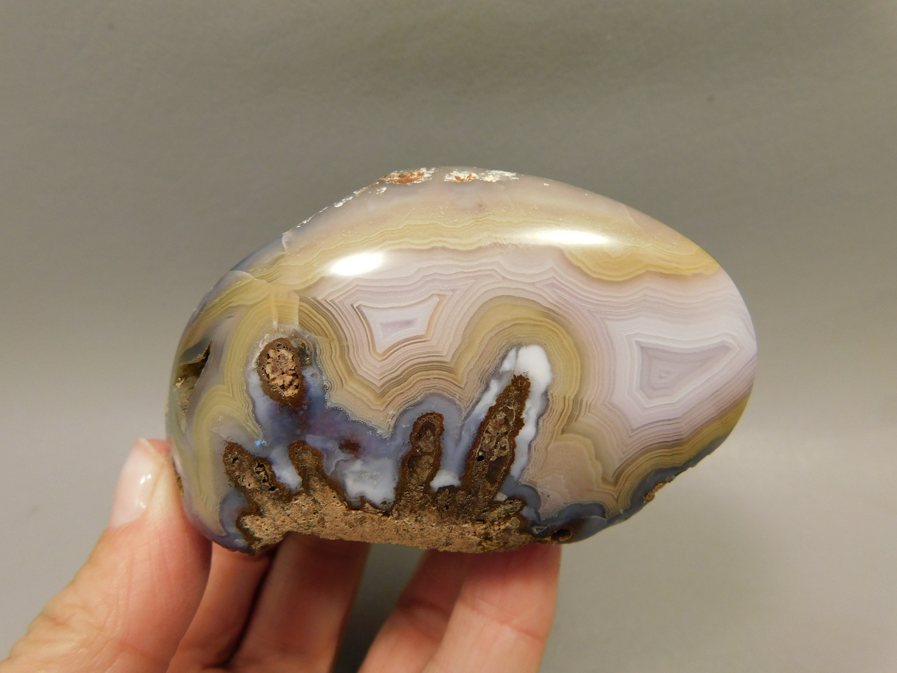 Coyamito Agate Polished Stone Nodule Collector Rock Mineral #O12