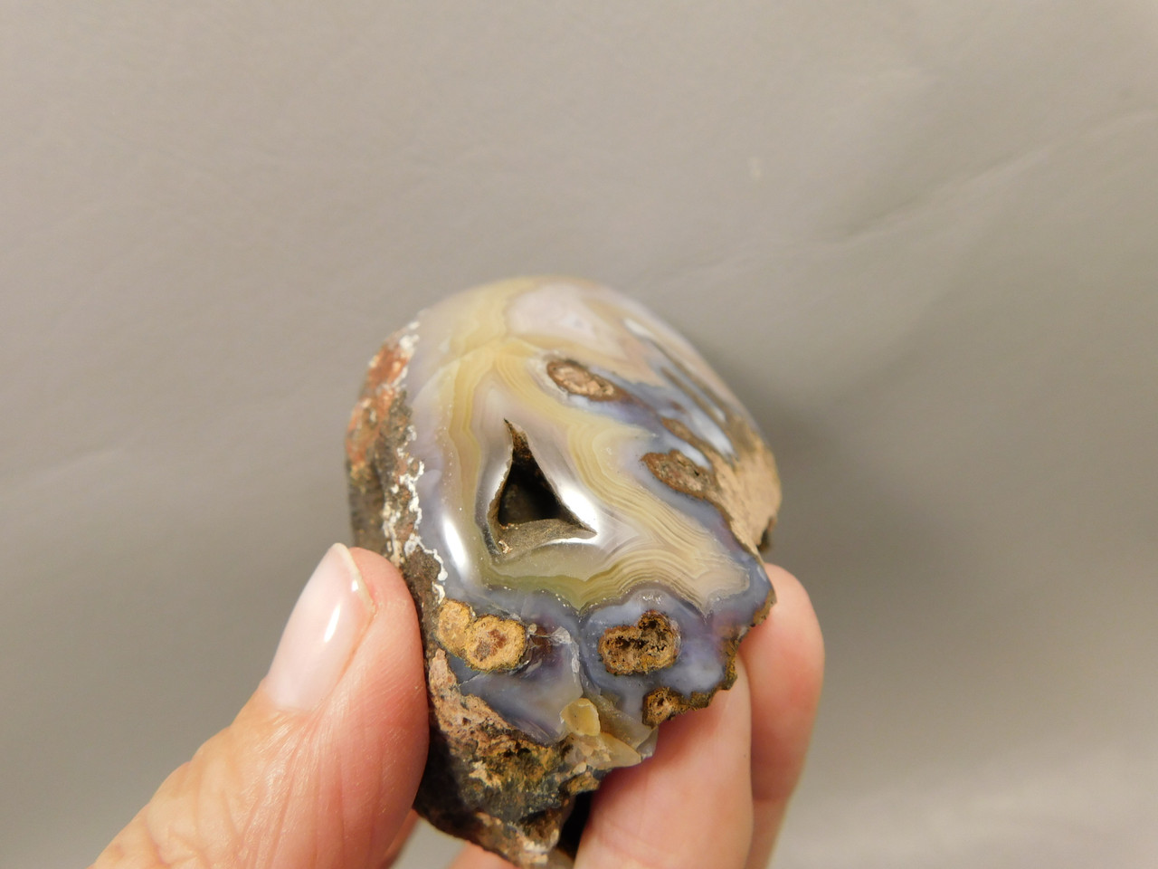 Coyamito Agate Polished Stone Nodule Collector Rock Mineral #O12