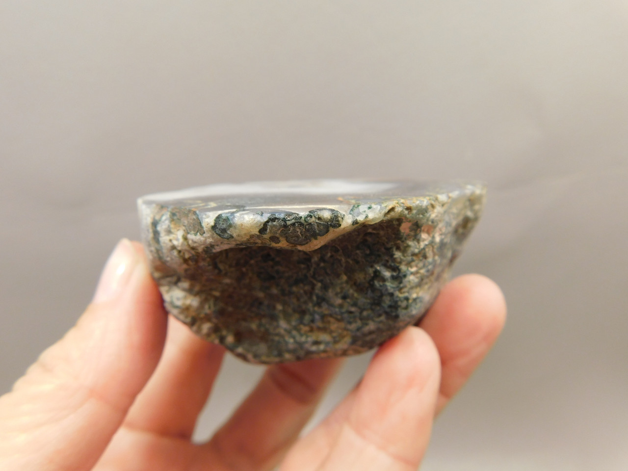 Shadow Agate Polished Stone Botswana Parallax Rock #O12