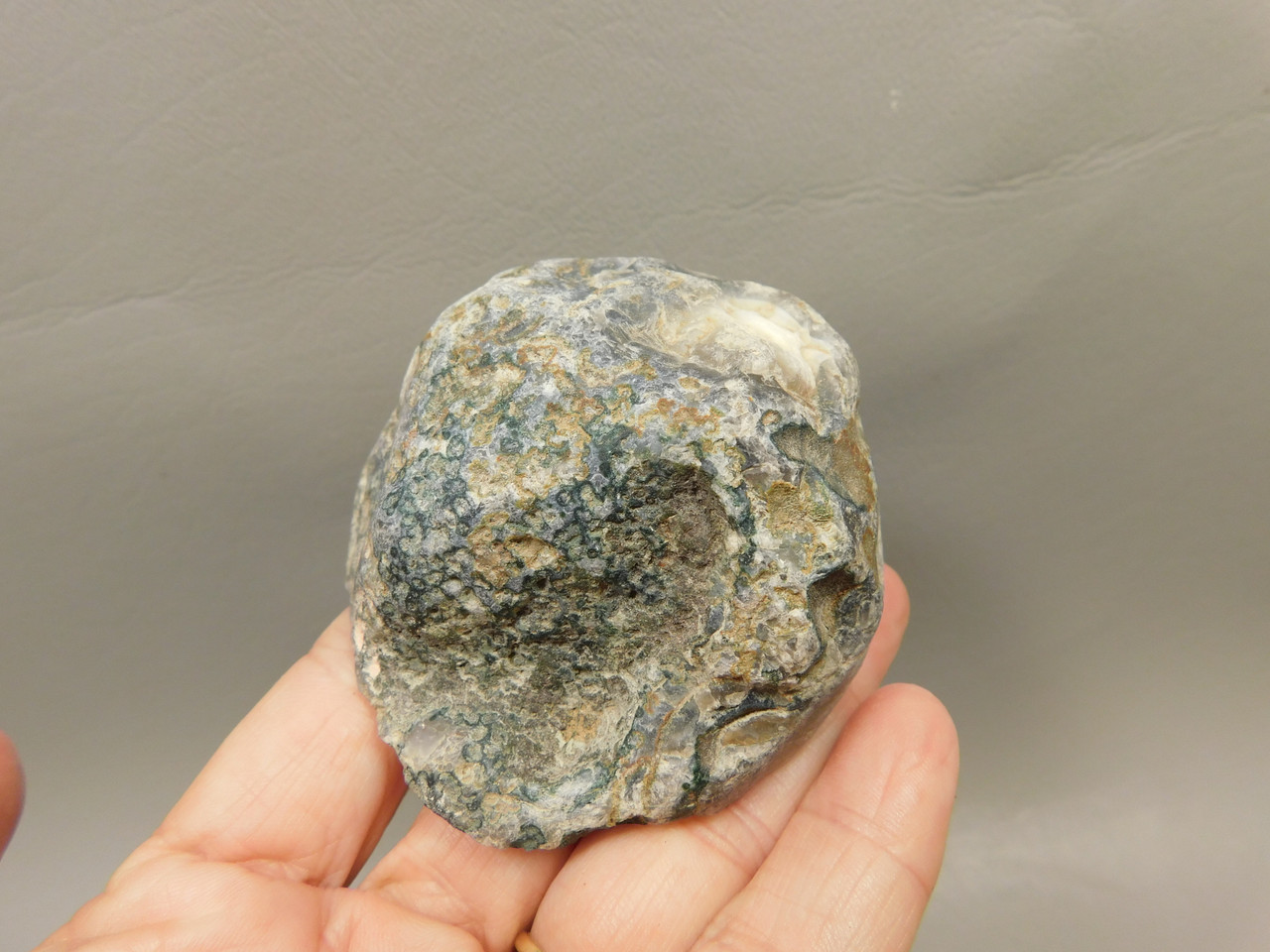 Shadow Agate Polished Stone Botswana Parallax Rock #O12