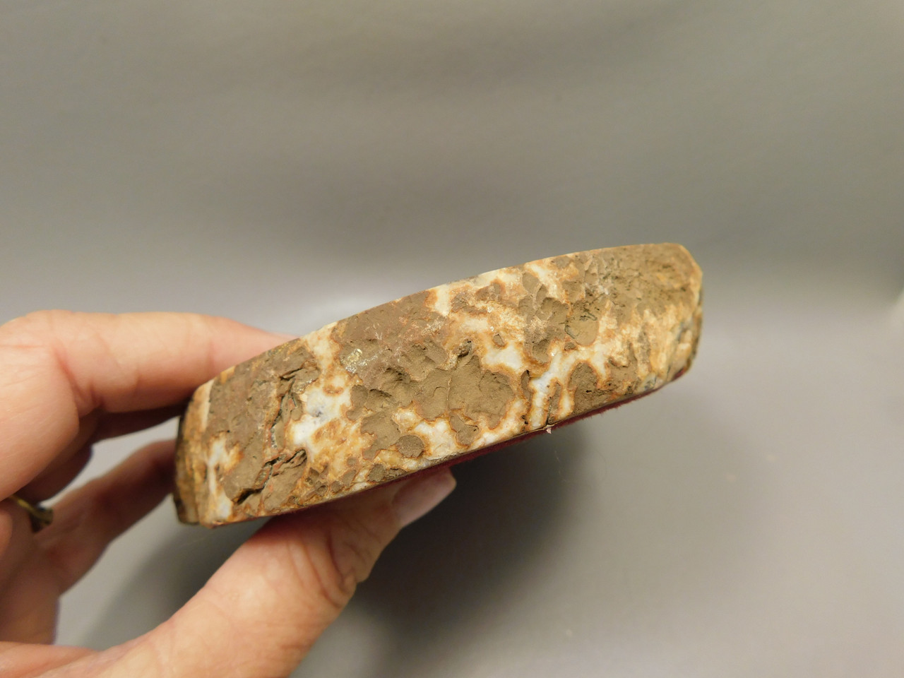 Brazilian Agate Polished Stone Slab Orange Banded Rock #O2