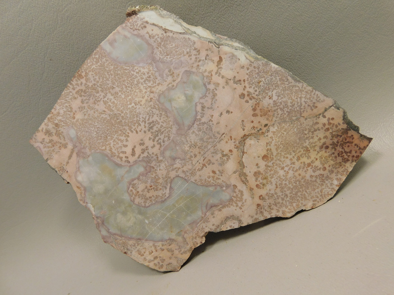 Red Sage Picture Stone Jasper Slab Rough Rock Cabbing Cutting #O4