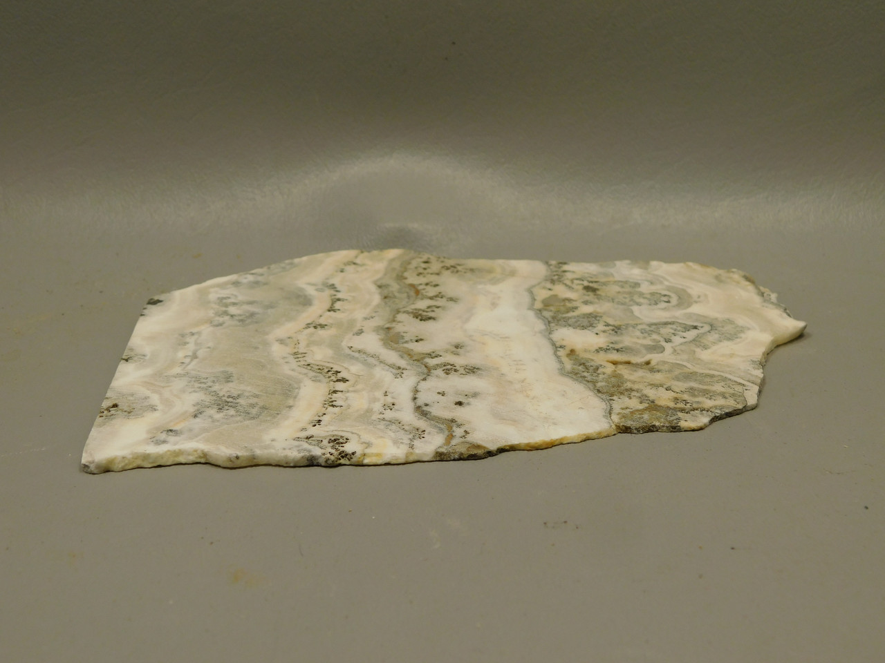 Silver Lace Onyx Stone Slab Unpolished Rock Calico California #O2