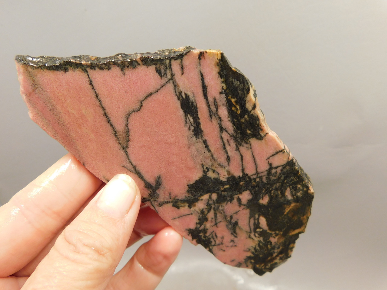 Rhodonite Stone Slab Lapidary Cabbing Rough Rock California #O16