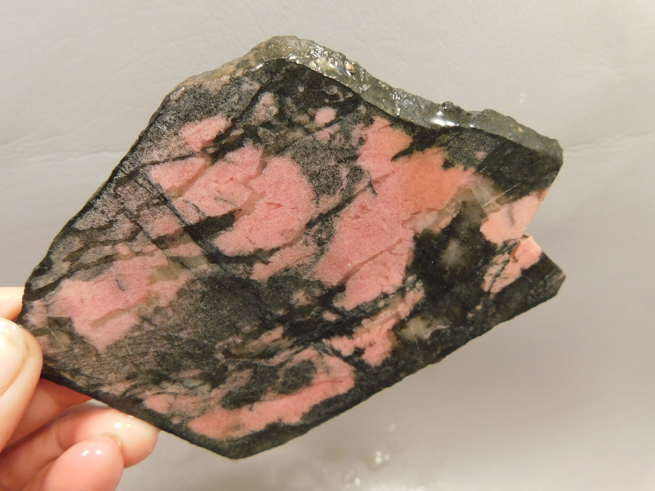 Rhodonite Stone Slab Lapidary Cabbing Rough Rock California #O17