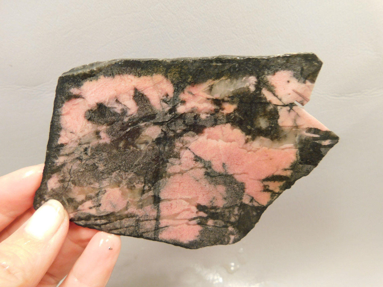 Rhodonite Stone Slab Lapidary Cabbing Rough Rock California #O17