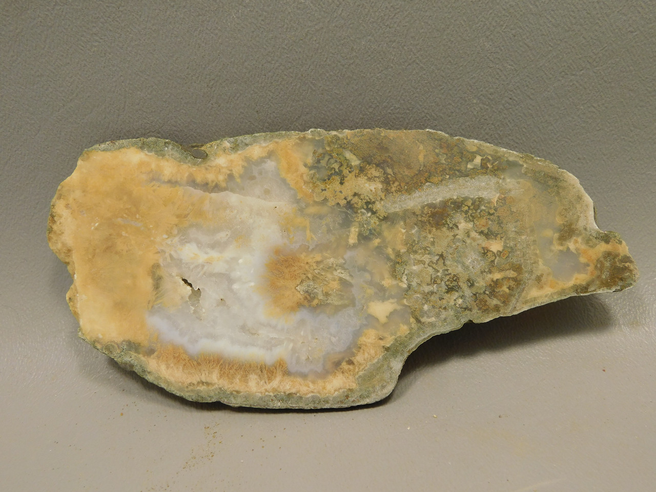 Owls Hole Agate Unpolished Rough Stone Slab Sagenite Death Valley #O1