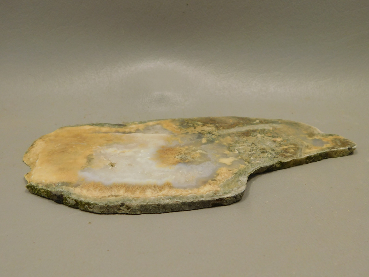Owls Hole Agate Unpolished Rough Stone Slab Sagenite Death Valley #O1