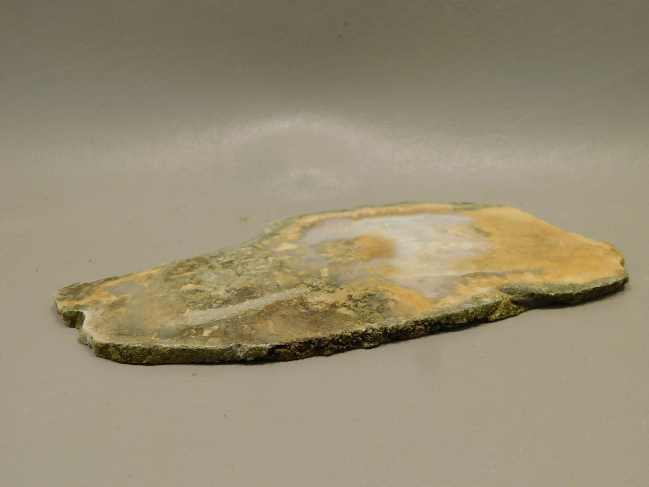 Owls Hole Agate Unpolished Rough Stone Slab Sagenite Death Valley #O1