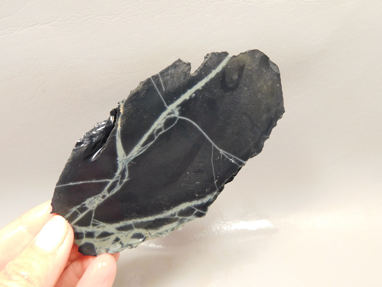 Spiderweb Obsidian Stone Slab Lapidary Rough Rock #O3