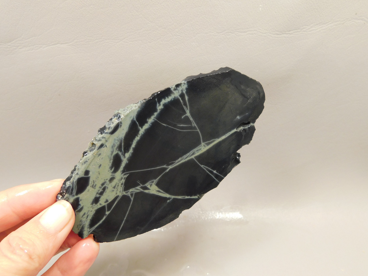 Spiderweb Obsidian Stone Slab Lapidary Rough Rock #O3