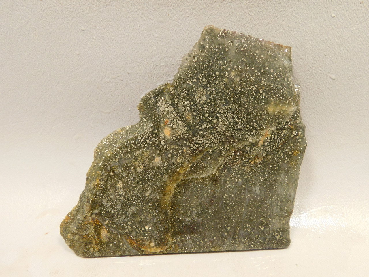 Pyrite in Agate Stone Slab Unpolished Rough Rock #O1