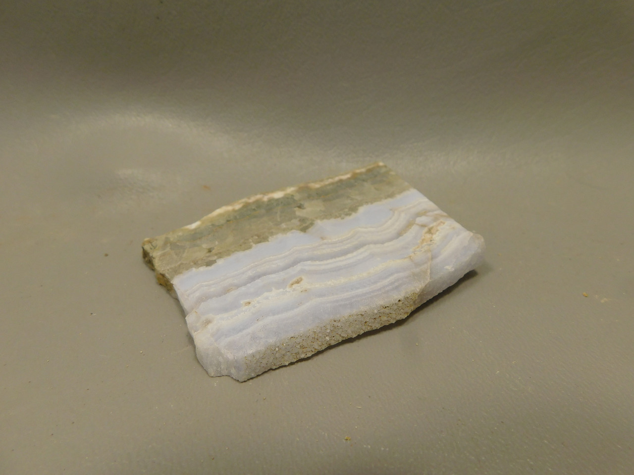 Blue Lace Agate Stone Slab Lapidary Cabbing Rough Rock #O4