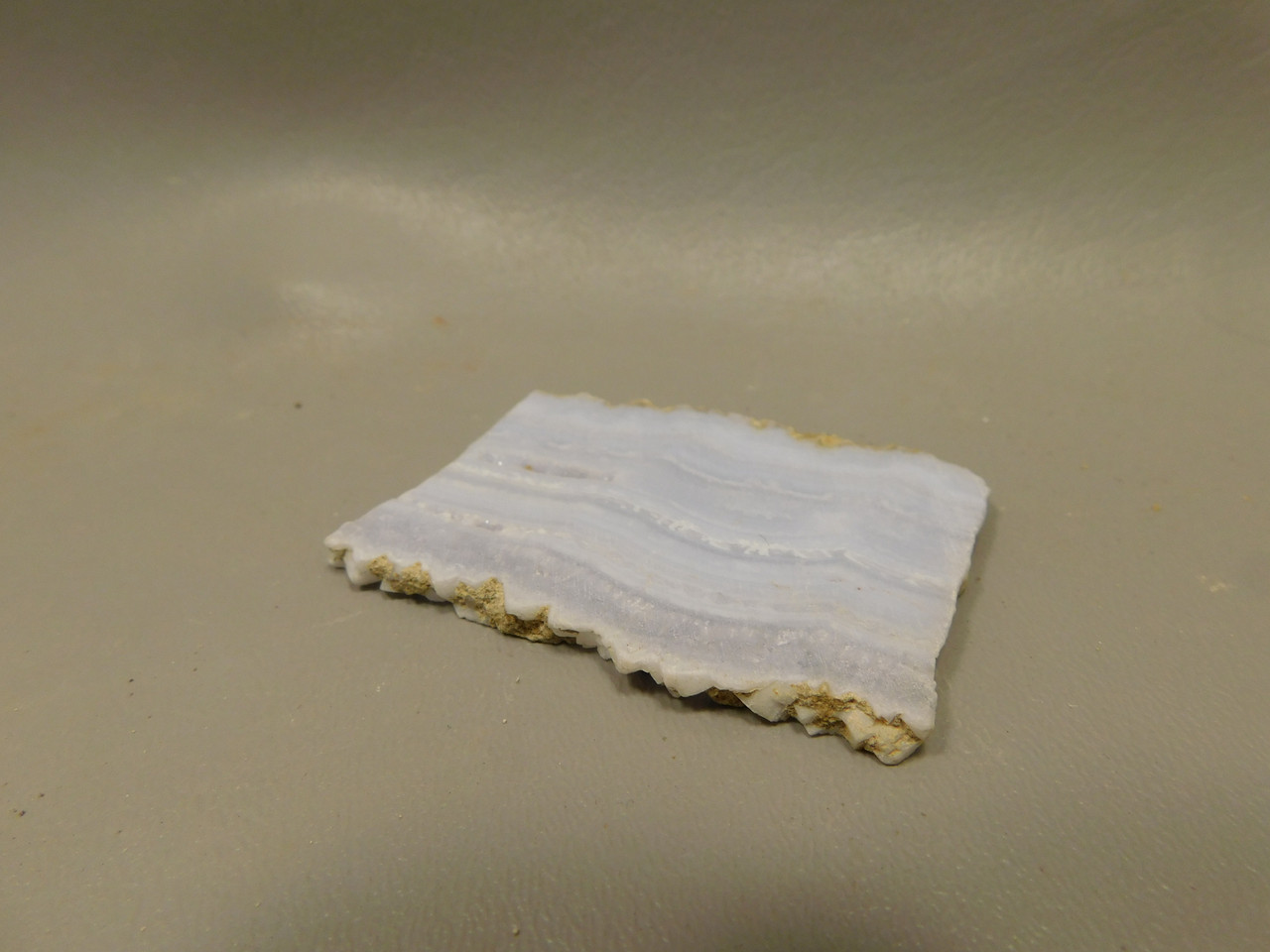 Blue Lace Agate Stone Slab Lapidary Cabbing Rough Rock #O2