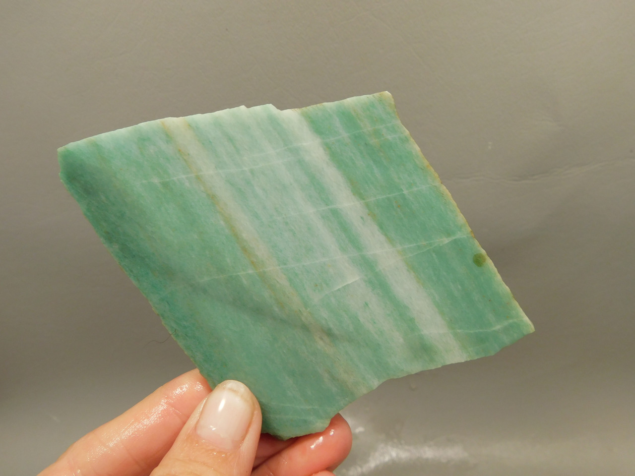 Green Aventurine Unpolished Stone Slab Lapidary Rock Utah #O3