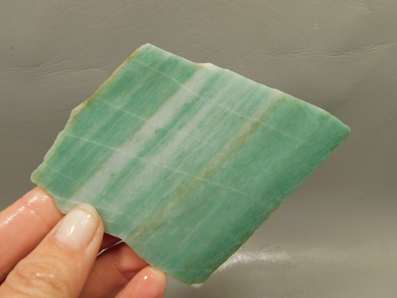 Green Aventurine Unpolished Stone Slab Lapidary Rock Utah #O6