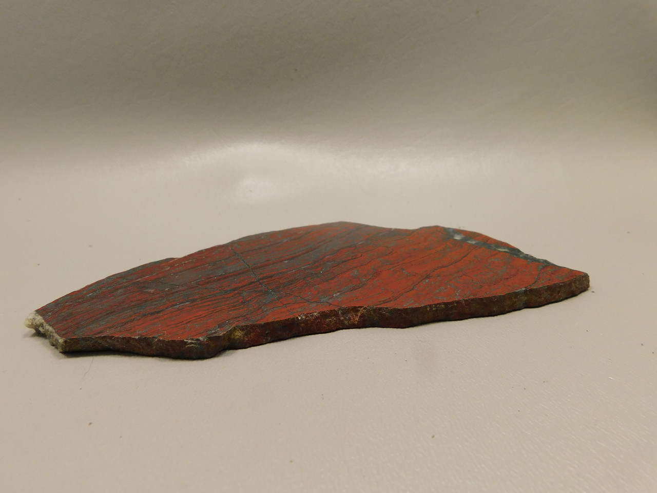 Jaspillite Polished Stone Slab Red Chatoyant Rock Michigan #O11 Jaspillite Polished Stone Slab Red Chatoyant Rock Michigan #O11