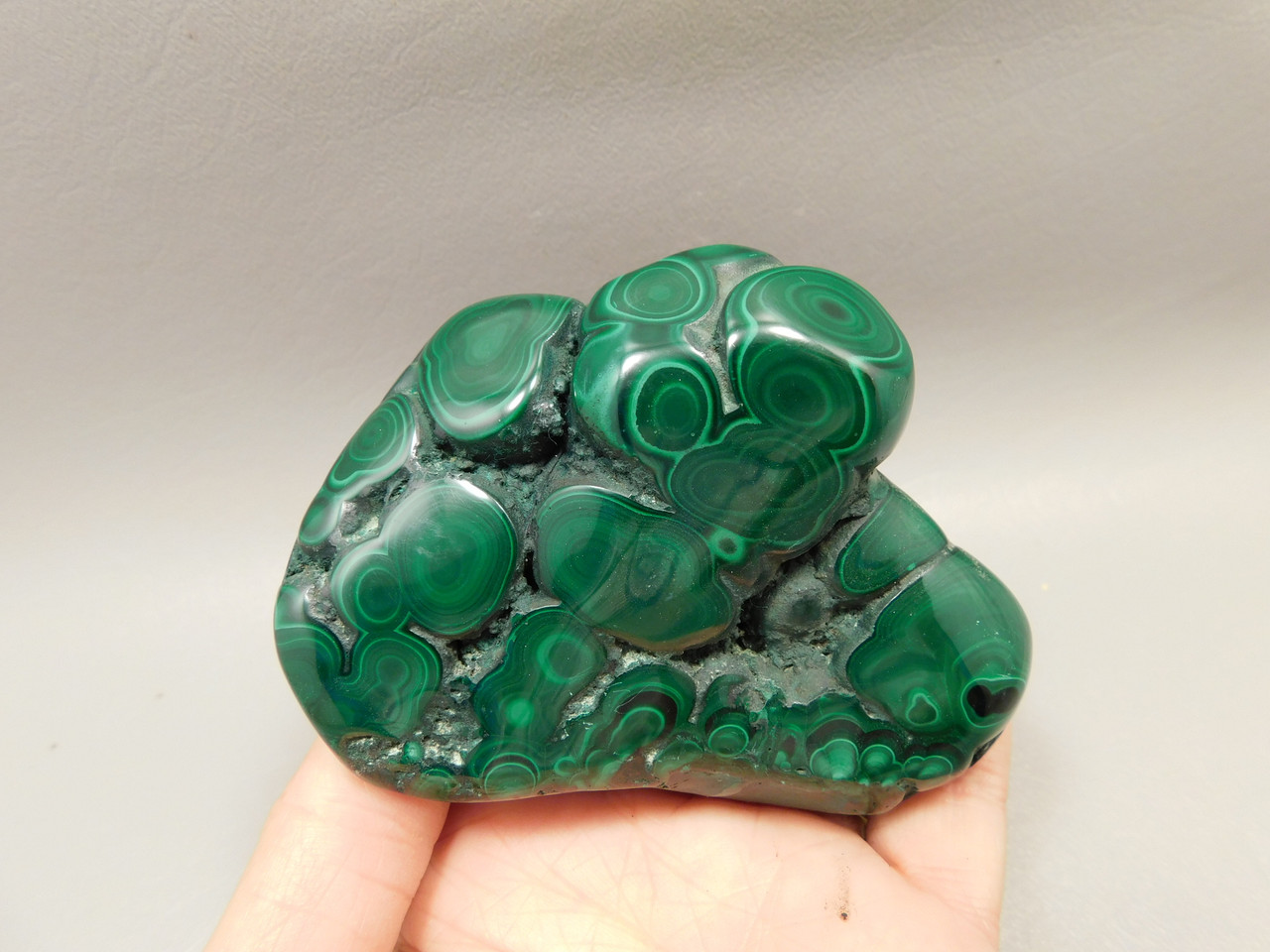 Malachite Polished Rock Green Stone Carving Africa #O10