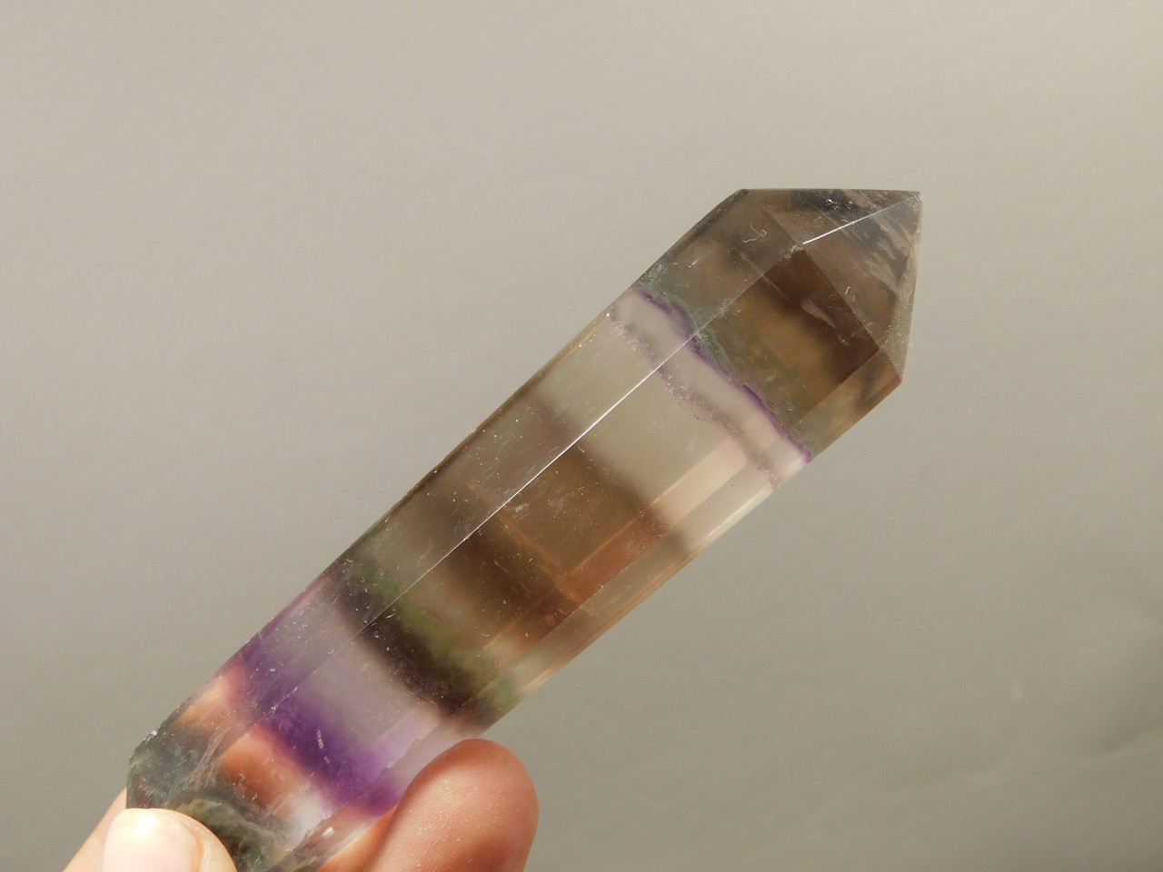 Fluorite Crystal Double Terminated Point 4.2 inch Wand #O17