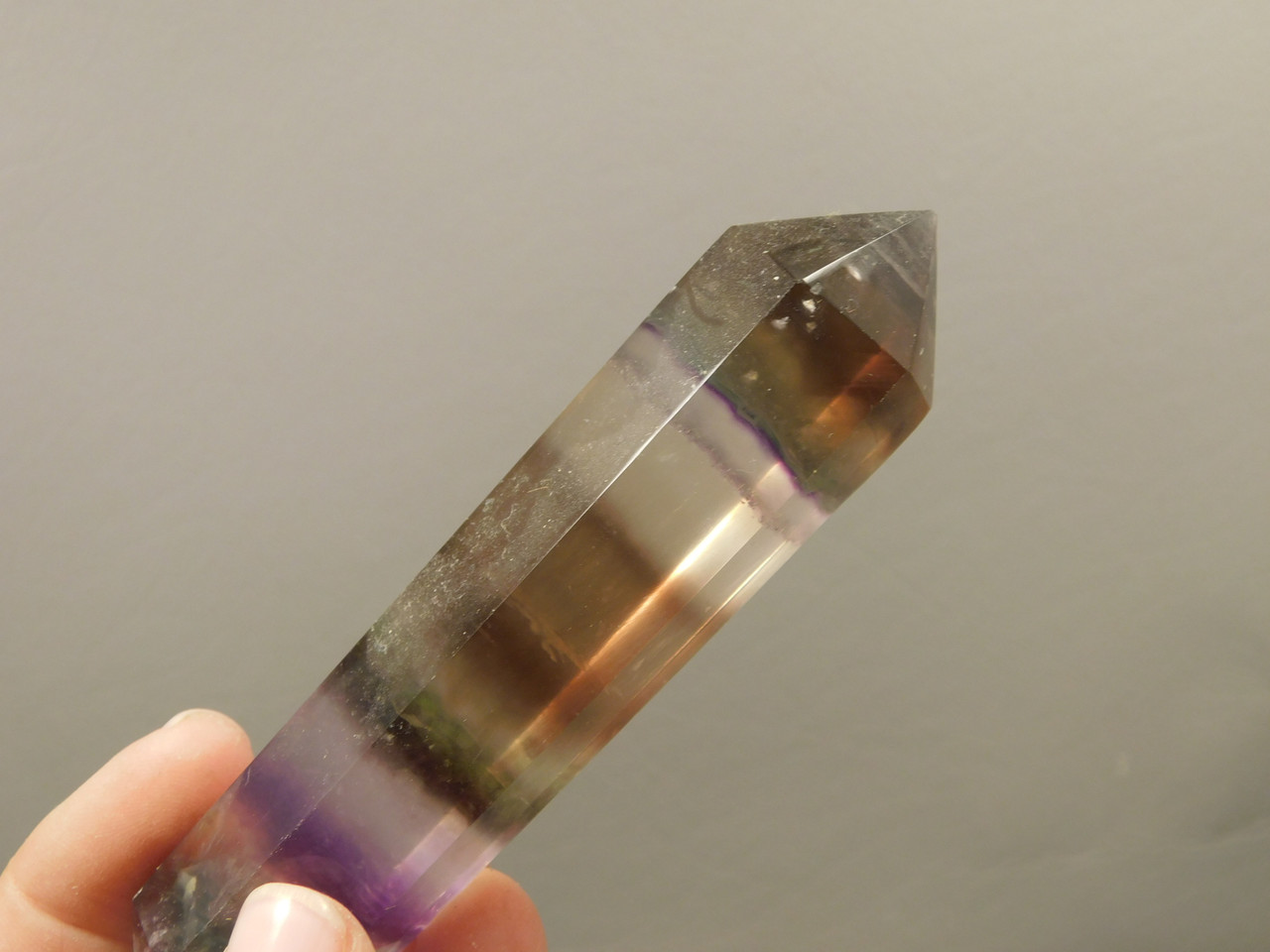 Fluorite Crystal Double Terminated Point 4.2 inch Wand #O17