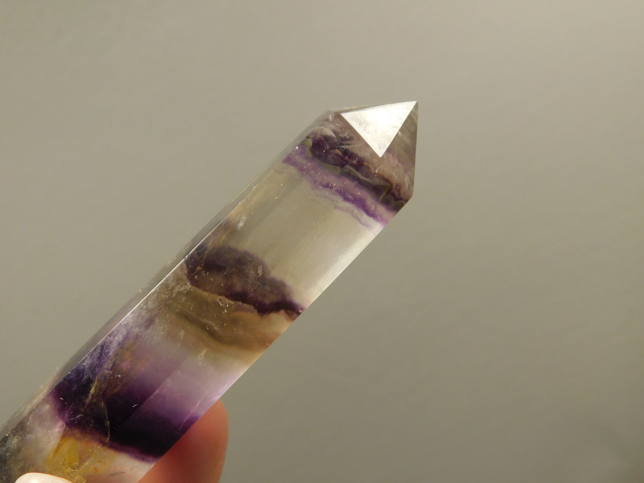 Fluorite Crystal Double Terminated Point 4.3 inch Wand #O18